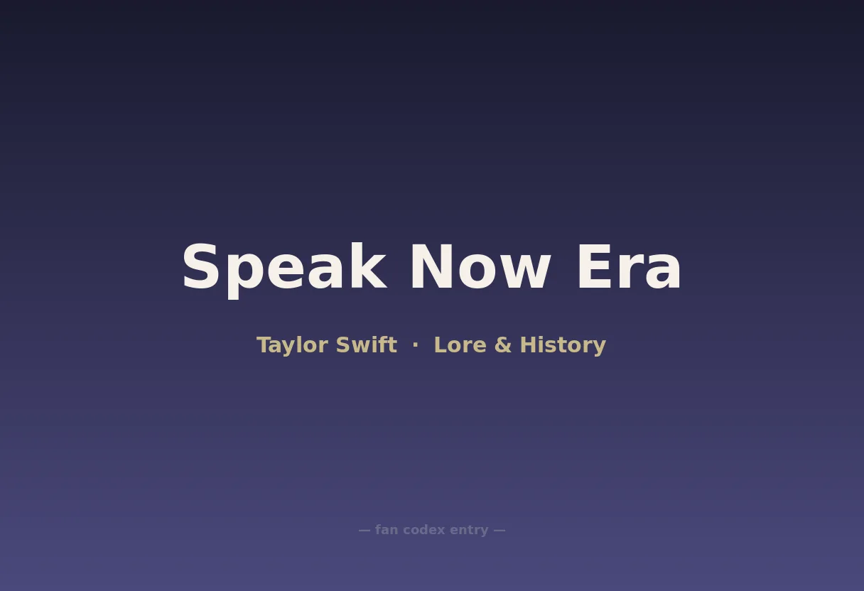 Speak Now Era